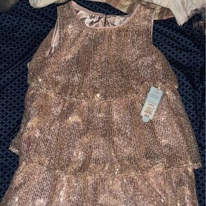 Cat & Jack Pink Sequin Kids Formal Dress